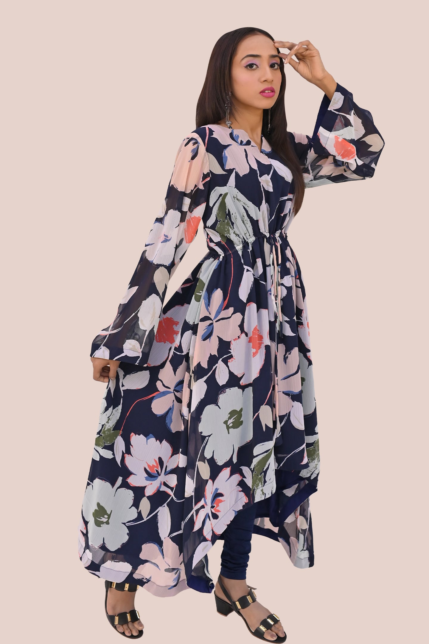 Women semi formal long frock